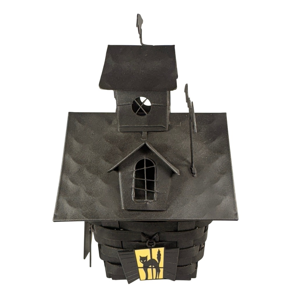 Longaberber 2012 Haunted House Basket Metal Roof 5 Tie-Ons Protector Halloween‎ - Picture 4 of 16